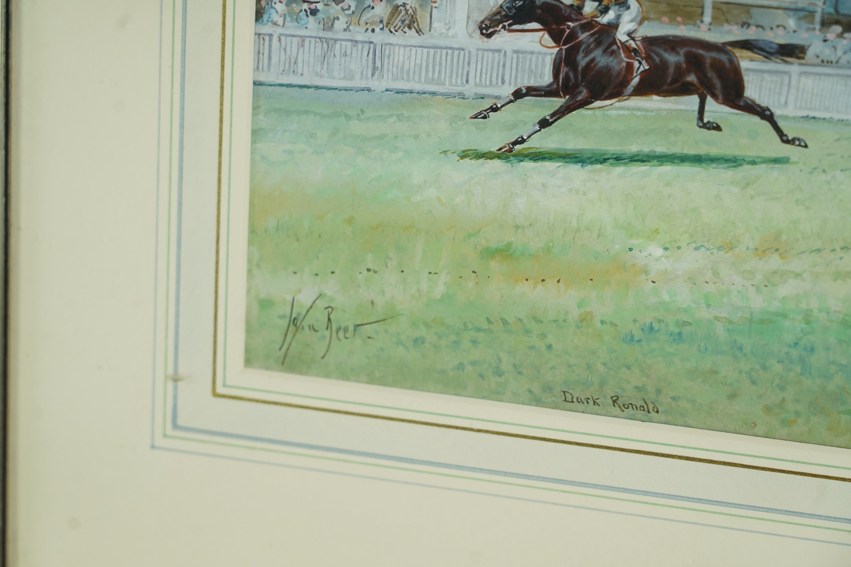 John Beer (c.1860-c.1930), 'The Princess of Wales Stakes, Newmarket, 1909'